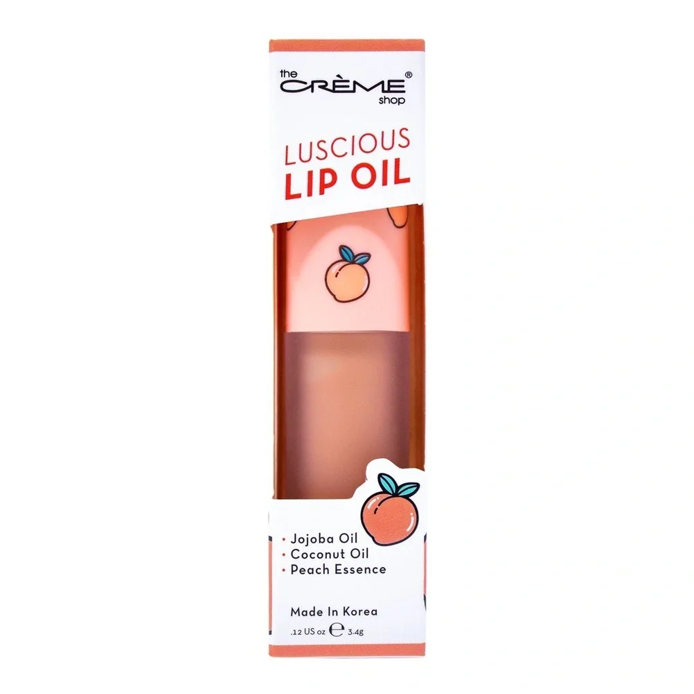 The Crème Shop Luscious Lip Oil Peach Cobbler. NEW in box!